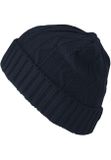 Urban Classics Beanie Cable Flap navy