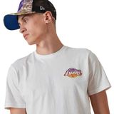 Pánske tričko New Era NBA Team Water Print LA Lakers T-shirt White