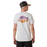 Pánske tričko New Era NBA Team Water Print LA Lakers T-shirt White