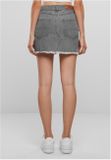 Urban Classics Ladies Heavy Mini Denim Skirt new grey washed