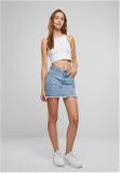 Urban Classics Ladies Heavy Mini Denim Skirt new light blue washed