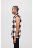 Brandit Checkshirt Sleeveless white/black