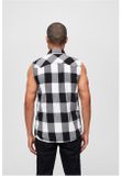 Brandit Checkshirt Sleeveless white/black