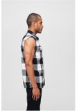 Brandit Checkshirt Sleeveless white/black