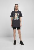 Mr. Tee Ladies Frida Kahlo Flower Tee navy