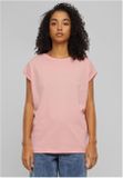 Urban Classics Ladies Extended Shoulder Tee 2-Pack lemonadepink+white