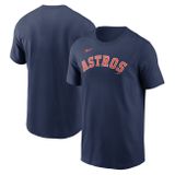 Nike T-shirt Men&#039;s Fuse Wordmark Cotton Tee Houston Astros midnight navy