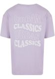 Urban Classics UC Weavy Logo Heavy Oversized Tee lilac