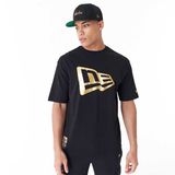 Pánske tričko New Era Flag Oversized T-Shirt Black Gold