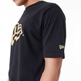 Pánske tričko New Era Flag Oversized T-Shirt Black Gold