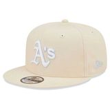 šiltovka New Era 9FIFTY MLB Pastel Patch Oakland Athletics Cream Beige snapback cap