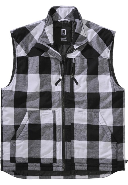 Brandit Lumber Vest white/black - XL