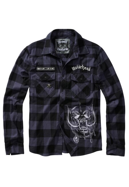 Brandit Motörhead Checkshirt black/grey - L