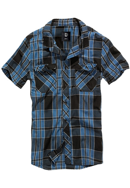 Brandit Roadstar Shirt indigo checked - 3XL