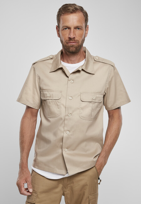 Brandit Short Sleeves US Shirt beige - 3XL