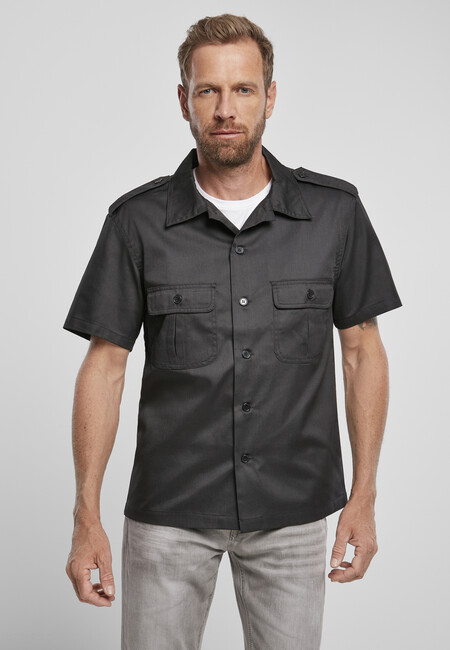 Brandit Short Sleeves US Shirt black - M