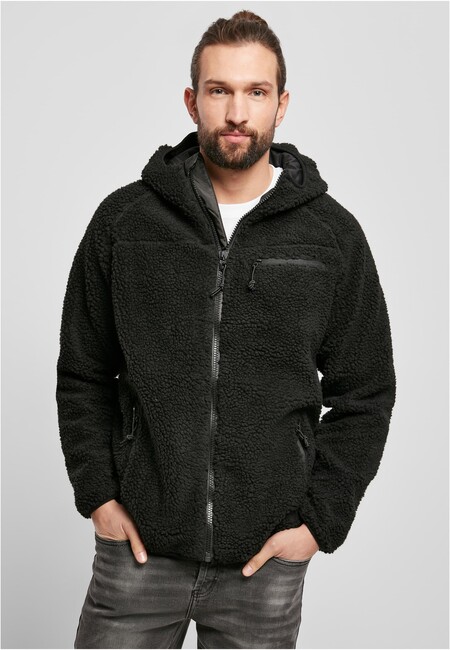 E-shop Brandit Teddyfleece Worker Jacket black/grey - XXL
