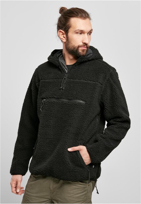 Brandit Teddyfleece Worker Pullover Jacket black - XL