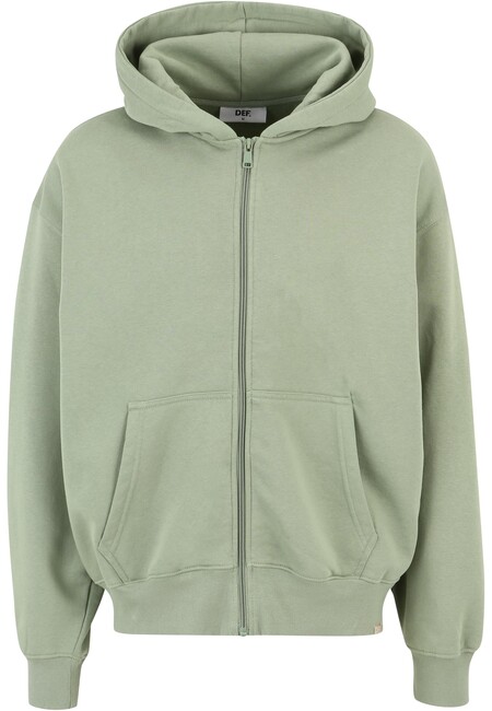 DEF Zip Hoody green washed - XL