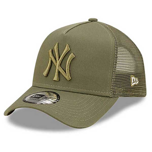 DETSKÁ čapica NEW ERA A-Frame Tonal Mesh NY Yankees Trucker cap Green Khaki - Youth