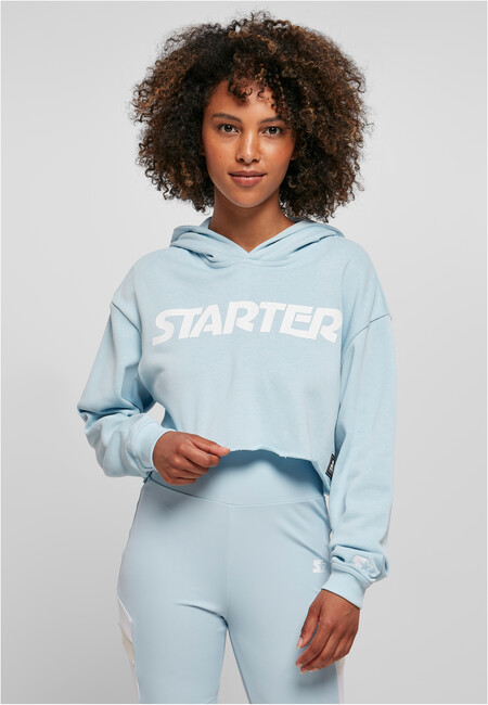 Ladies Starter Cropped Hoody icewaterblue - M