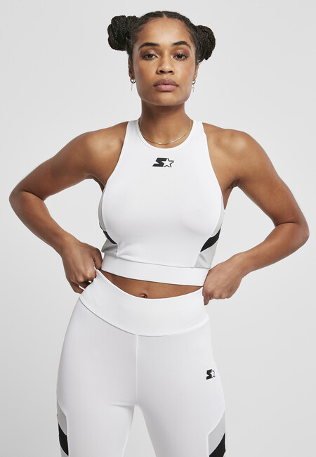 Ladies Starter Sports Cropped Top white/black - L