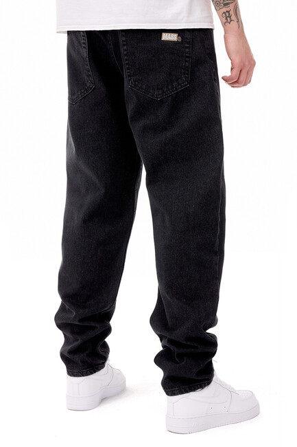 Mass Denim Box Jeans Relax Fit black washed - Spodnie 40