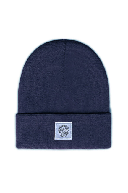 Mass Denim Patch Beanie navy - UNI