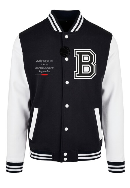 Mr. Tee Baller College Jacket black/white - L