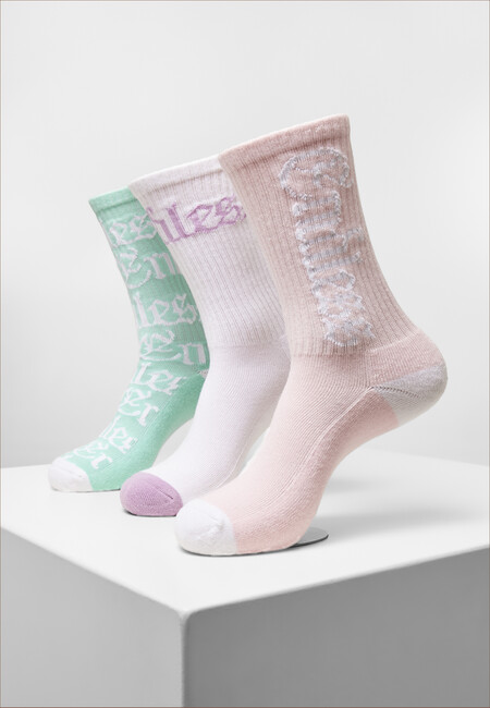 Mr. Tee Endless Socks 3-pack white/lightrose/mint - 43–46
