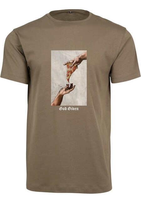 Mr. Tee God Given Pizza Tee olive - XXL