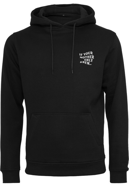 Obrázok Mr. Tee If Your Mother Only Knew Hoody black - XL