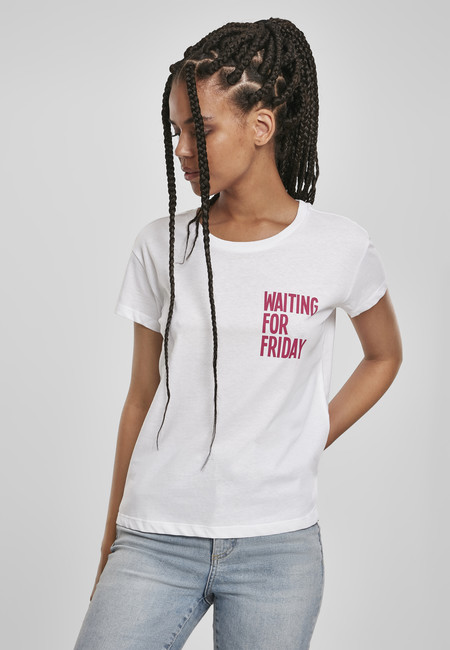 E-shop Mr. Tee Ladies Waiting For Friday Box Tee white/pink - 5XL