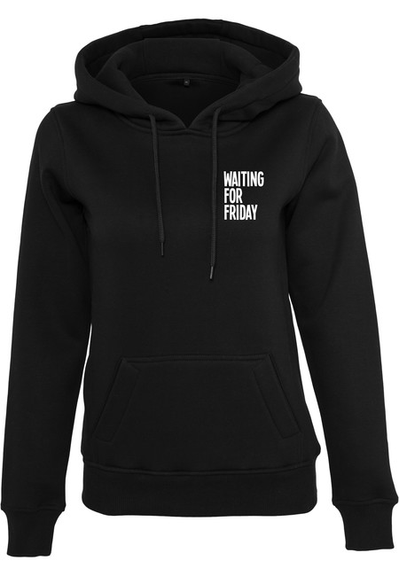 Mr. Tee Ladies Waiting For Friday Hoody black - L