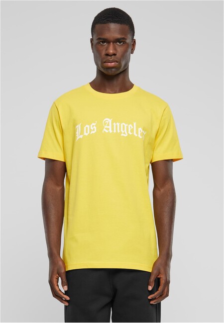 Mr. Tee Los Angeles Wording Tee taxi yellow - S