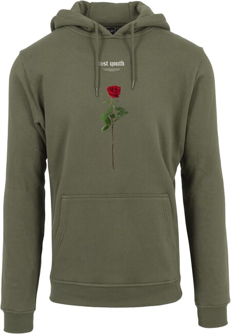 Mr. Tee Lost Youth Rose Hoody olive - S
