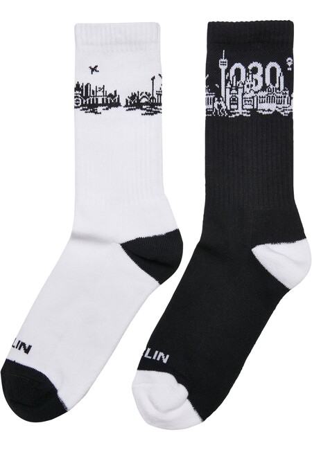 Mr. Tee Major City 030 Socks 2-Pack black/white - 43–46