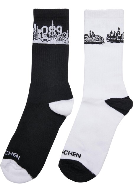 Mr. Tee Major City 089 Socks 2-Pack black/white - 35–38