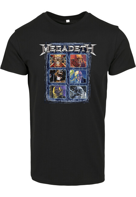 Mr. Tee Megadeth Heads Grid Tee black - XS