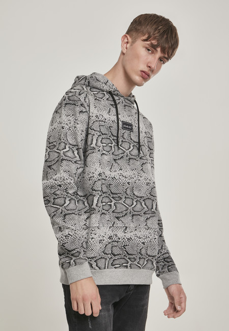 Mr. Tee Mister Tee Snake AOP Hoody grey - XS