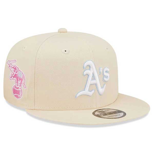 E-shop šiltovka New Era 9FIFTY MLB Pastel Patch Oakland Athletics Cream Beige snapback cap - M/L