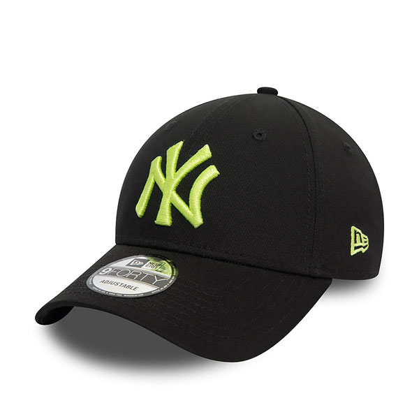 Šiltovka New Era 9FORTY MLB League Essential NY Yankees Black Neon Green adjustable cap - UNI