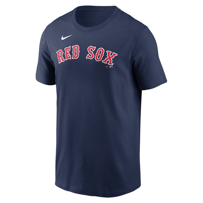 Nike T-shirt Men\'s Fuse Wordmark Cotton Tee Boston Red Sox midnight navy - L