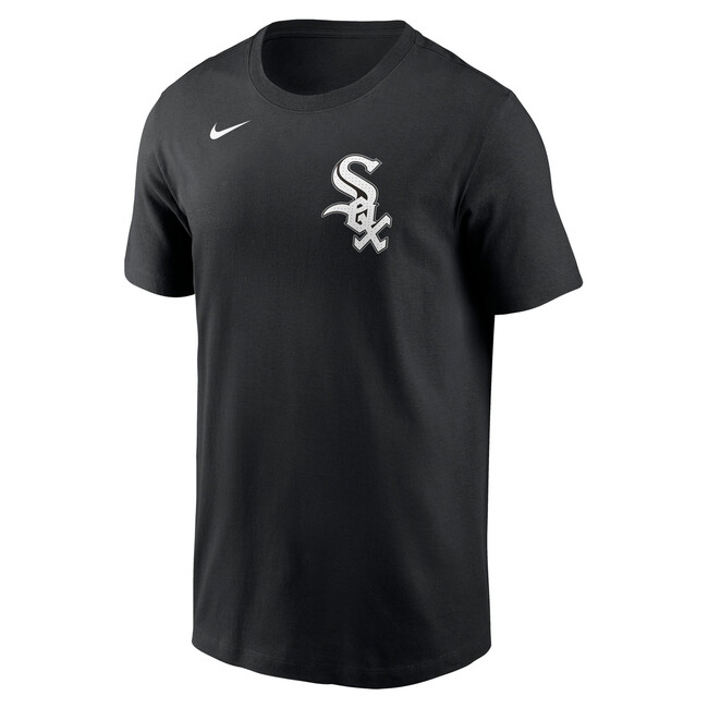 Nike T-shirt Men\'s Fuse Wordmark Cotton Tee Chicago White Sox black - XL