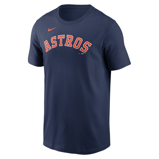 Nike T-shirt Men\'s Fuse Wordmark Cotton Tee Houston Astros midnight navy - L