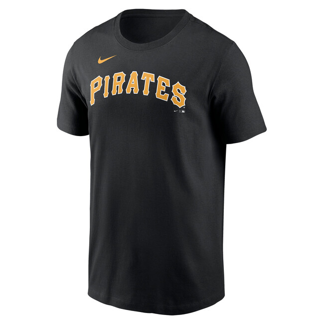 Nike T-shirt Men\'s Fuse Wordmark Cotton Tee Pittsburgh Pirates black - M