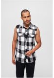 Brandit Checkshirt Sleeveless white/black