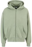 DEF Zip Hoody green washed