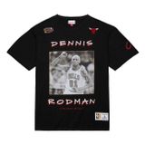 Mitchell & Ness T-shirt Heavyweight Premium Player Tee Vintage Logo Chicago Bulls black