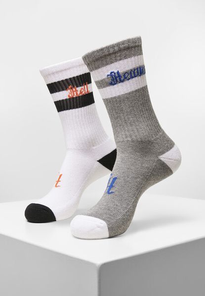 Mr. Tee Heaven Hell Socks 2-Pack grey/white